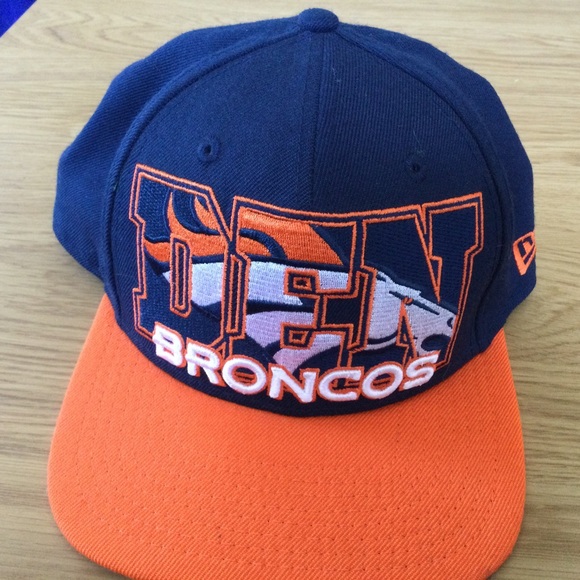Denver Broncos Rare 9Fifty New era NFL Cap Snapback Football Orange - Picture 10 of 10